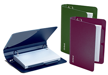 OXFORD® NOTE CARD HOLDER 3X5 CARDS, INCLUDES 10 DOT GRID CARDS: Palmer  Trinity School