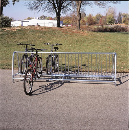 Commercial top bicycle rack