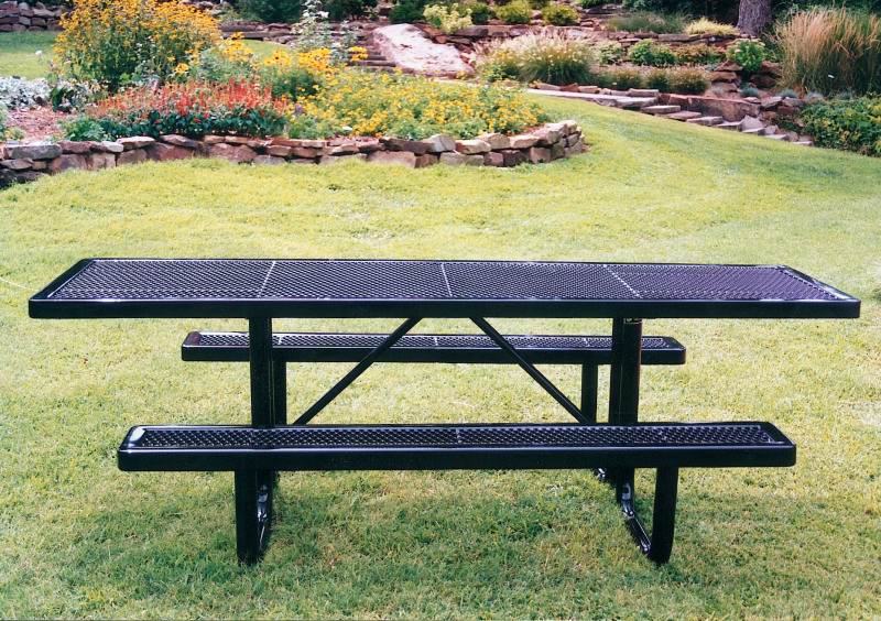 Extra HeavyDuty Contemporary Picnic Table, WheelChair Accessible, 8