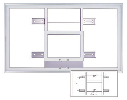 Gymnasium Acrylic Basketball Backboard 42 Acrylic Backboard