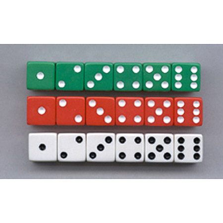 Koplow Games Inc. - Dot Dice 6 Each Of Red White & Green