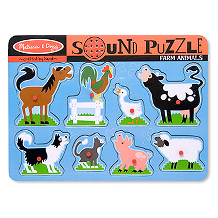 Melissa & Doug Puzzle, Sound, Pets